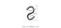 Crochet en forme de S, zinc, 26 mm x 3 1/2" x 9.5 mm