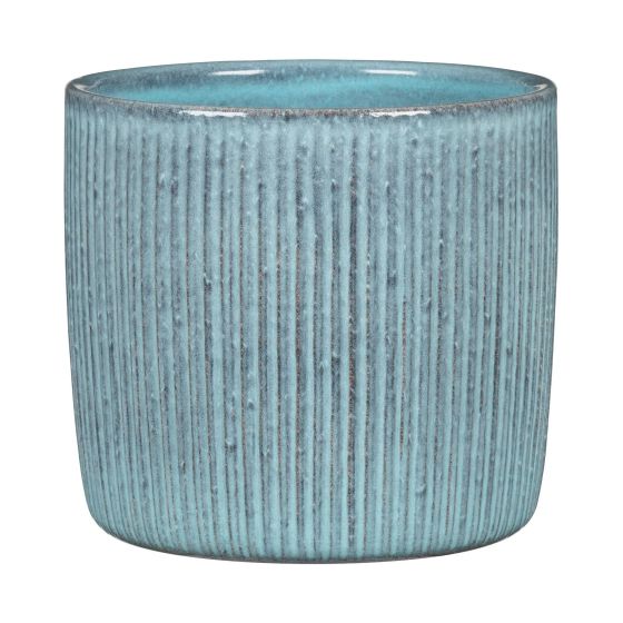 Ceramic Cover Pot - Lagoon - 15 cm