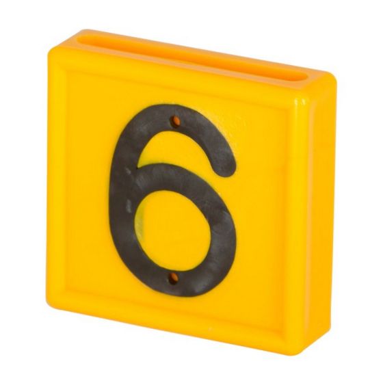 Marking Number - Yellow - 1 digit - No. 6 or 9