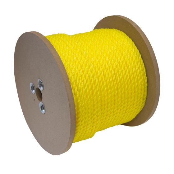 Twisted Polypropylene Rope - Yellow - 3/8" x 400'