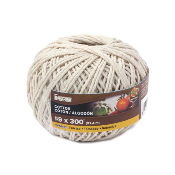 Twisted Cotton Rope - Natural - #9 x 300'
