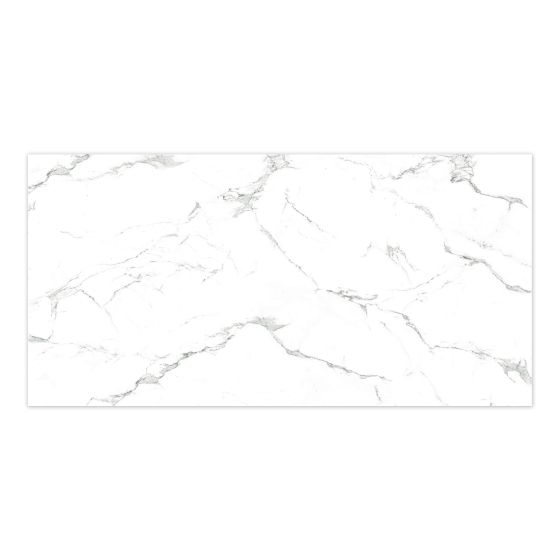 Tuile de porcelaine, plancher, Nebula, bianco, poli, 12" x 24"