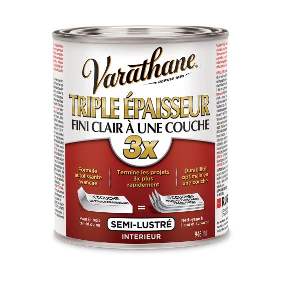 Triple Thick Varnish - Clear Semi-Gloss - 946 ml