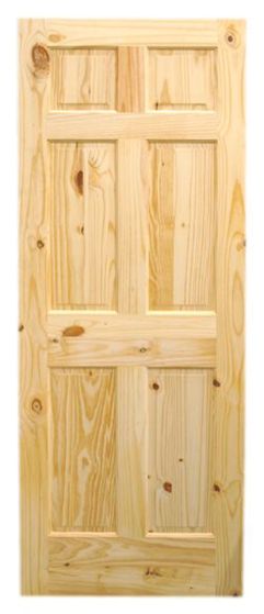Porte à 6 panneaux, 1 3/8" x 36" x 80"