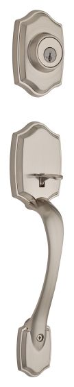 Brentwood Latch Handles, Elements Series, Satin Nickel