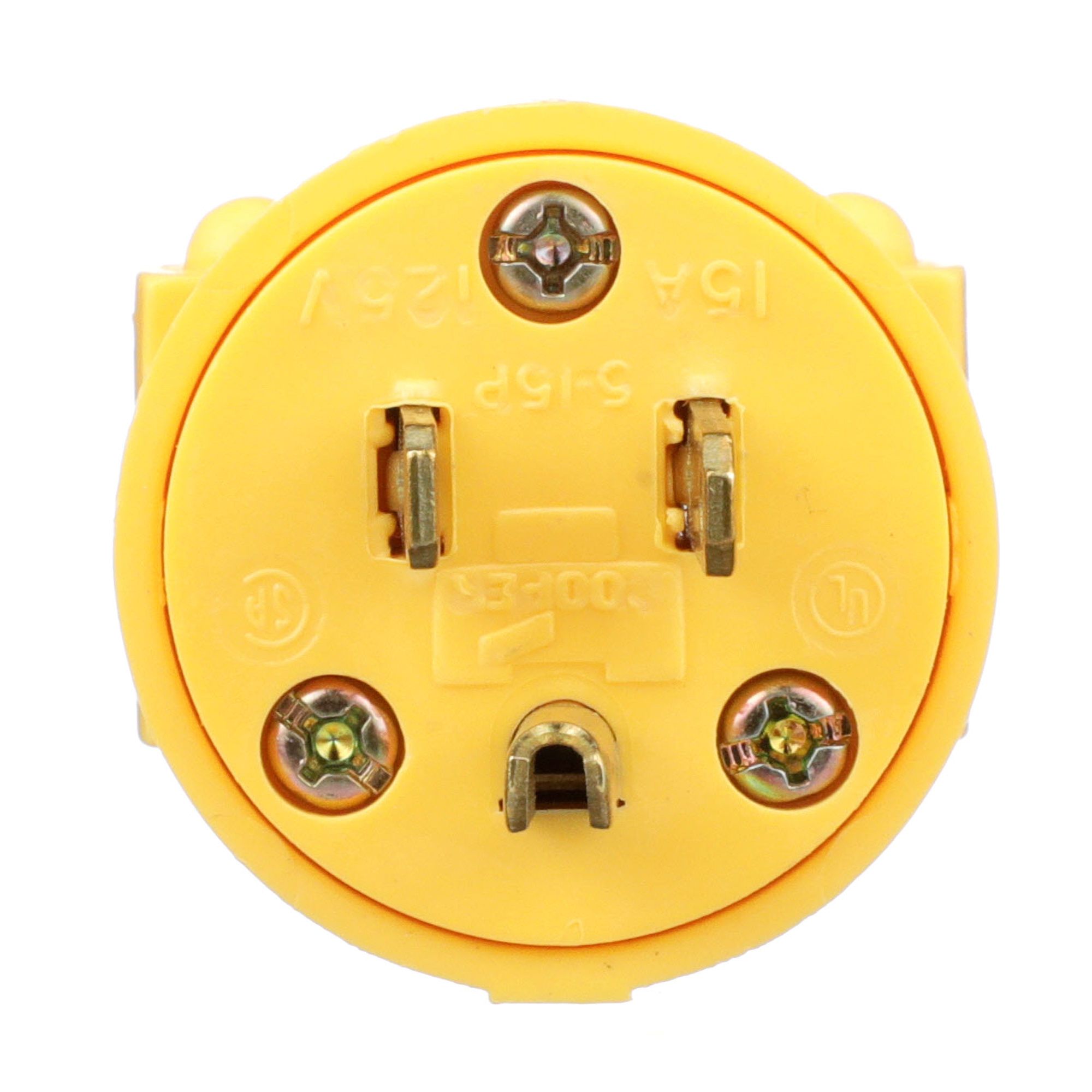 Vinyl Plug - Yellow - 15 A from EATON COOPER WIRING | Potvin