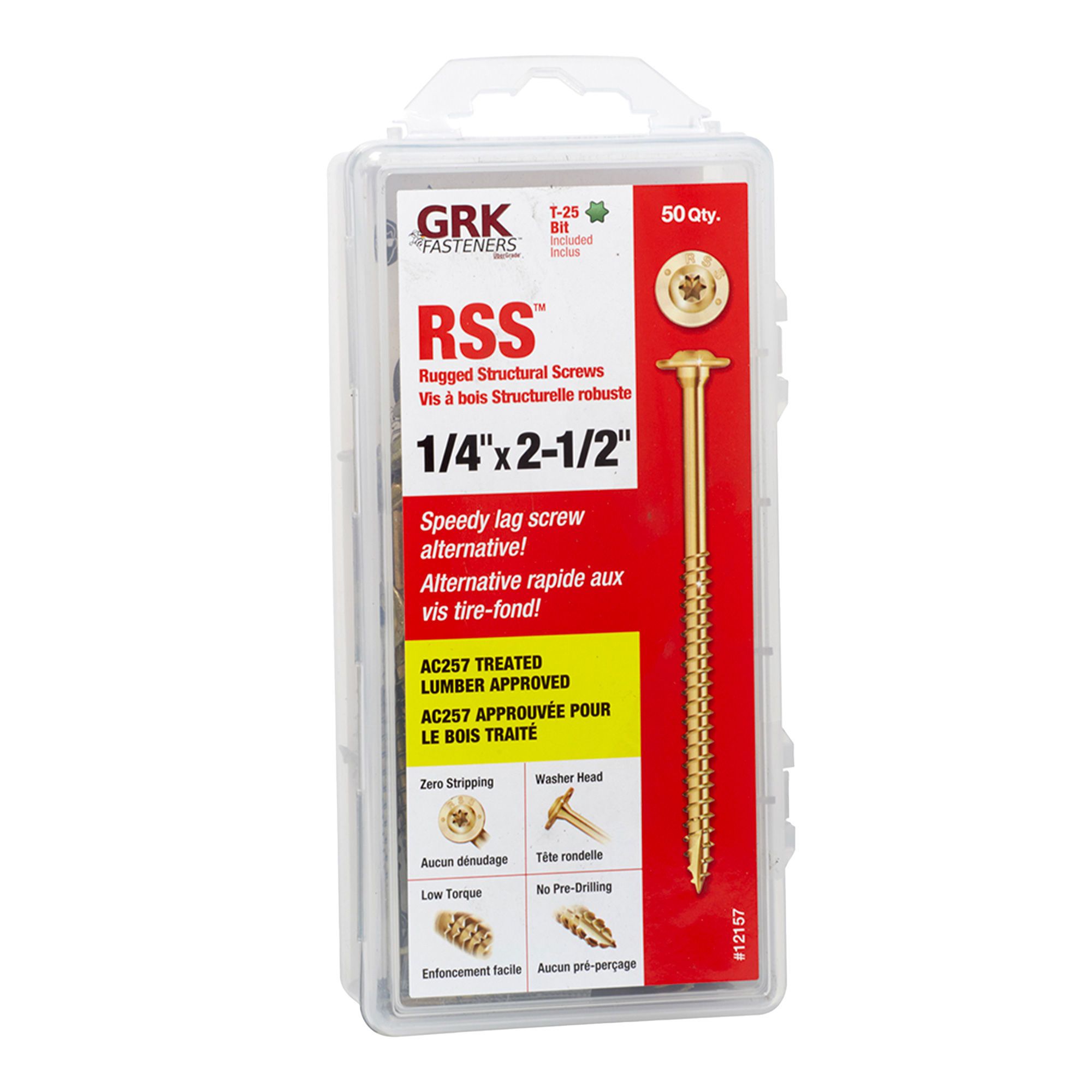 Rugged Structural Screws RSS - 1/4