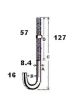 J-Bolt with Nut - 3/8" x 5"