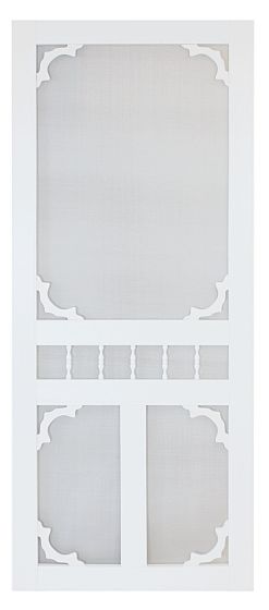 Colonial PVC screendoor - 1 1/8" x 34" x 81"