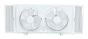 Ventilateur de fenêtre double, 2 vitesses, blanc, 9"