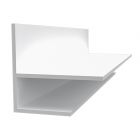 PVC F-Trim for Trusscore Wall&CeilingBoard - White - 1/2" x 10'