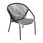 Patio Chair - Sia - Black and White - 27.17" x 29.13" x 33.07"