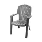 High Back Stacking Chair - Cape Cod - Neutral Grey