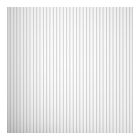 Signature Fluted Wall Panel - Salda - White - 4/Pkg - 96" x 5" - Covers 11.65 sq.ft.