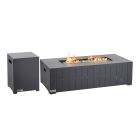 Outdoor Gas Fireplace - Cobalt - Steel - Rectangular - 50,000 BT