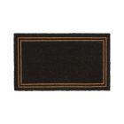 Coco Mat With Beige Border - Black - 18" x 30"