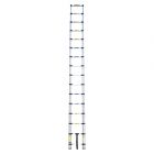 Telescopic ladder in aluminum, 17" to 15.7'