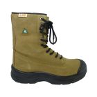 Suede Leather Safety Boots - Tan - Size 8