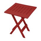 Back Folding Side Table - 15.25" x 17" - Crimson Red
