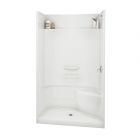 Essence Shower - 48″ x 34" - Acrylic - Central Drain - Right Seat - White