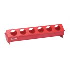 Poultry Feeder / Drinker - 12 Holes - 20" - Red