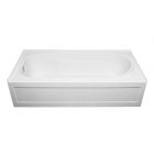 Ariel Skirted Bathtub - 60" x 30" - Acrylic - White - Left-Hand Outlet