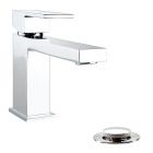 Quadrato Bathroom Sink Faucet - 1 Lever - 4" Centerset - Polished Chrome