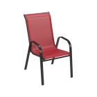 Sling Stackable Patio Chair - 55 x 93 x 55 cm - Red