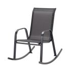 Stackable Rocking Patio Chair - 63 x 95 x 63 cm - Black