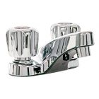 Bathroom Sink Faucet - 2 Handles - Polished Chrome - 4" Centerset