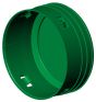 Bouchon extérieur à clip, 6", vert