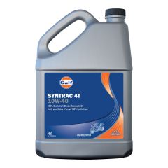 Huile synthétique à moto 4-temps Syntrac 4T 10W40 - 4 l