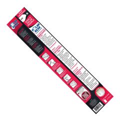Coupe-froid auto-adhesif en vinyle blanc pour bas porte avec insertion en fibre, 36"