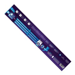 Coupe-froid en aluminium pour porte avec insertion en poly-mousse, blanc, 2 x 82" + 36"