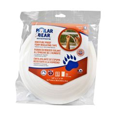 Moisture Proof Insulating Foam Tape - White -  1/2″ x 1″ x 10'