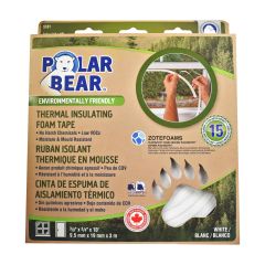 Environmentally Friendly Thermal Insulating Foam Tape - Black - 3/8″ x 3/4″ x 10'