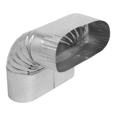 Coude vertical ovale 90°, 6", cal. 30
