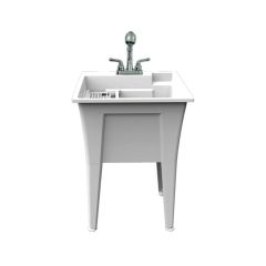 Cuve à lavage Nova tout-en-un avec robinet, 24" x 22" x 34"