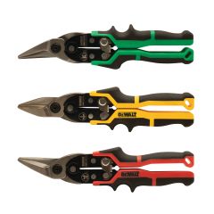 Left, Right and Straight Aviation Snips Set (3-Pack)
