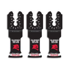 Lame pour outil oscillant, 1 1/4", pour bois clouté, 3/Pqt