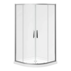 Door/Base Shower Kit - Kassia - 38″ x 38″ x 77 5/8″ - Chrome
