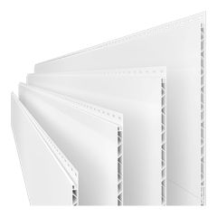 Panneau en PVC Trusscore Wall&CeilingBoard, blanc, 1/2" x 16" x 8'