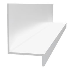 PVC Base Z-Trim for transition between Trusscore Wall Panels and Concrete Floor - White - 10'
