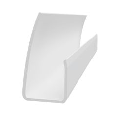 PVC J-Trim for Trusscore RibCore and Slatwall - White - 3/4" x 10'