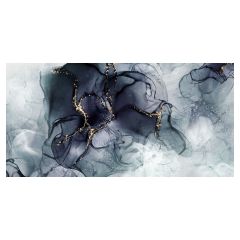 Panneau mural Surface Design, lustré, Marine abstrait, 47,25" x 96" x 0,17"