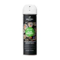 Traceur de chantier fluorescent FLUO MARKER, blanc, 345 g