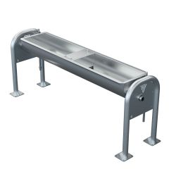Round Bottom Trough With Floor Mounts - 72"