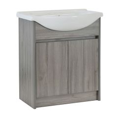 Meuble-lavabo Cybelia, 30", fini gris