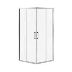 Shower Door - Radia Square - Sliding - Chrome - 36" x 36" x 71 1/2"