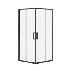 Sliding Shower Door - Radia - 36" x 36" x 71.5" - Clear Glass - Matte Black